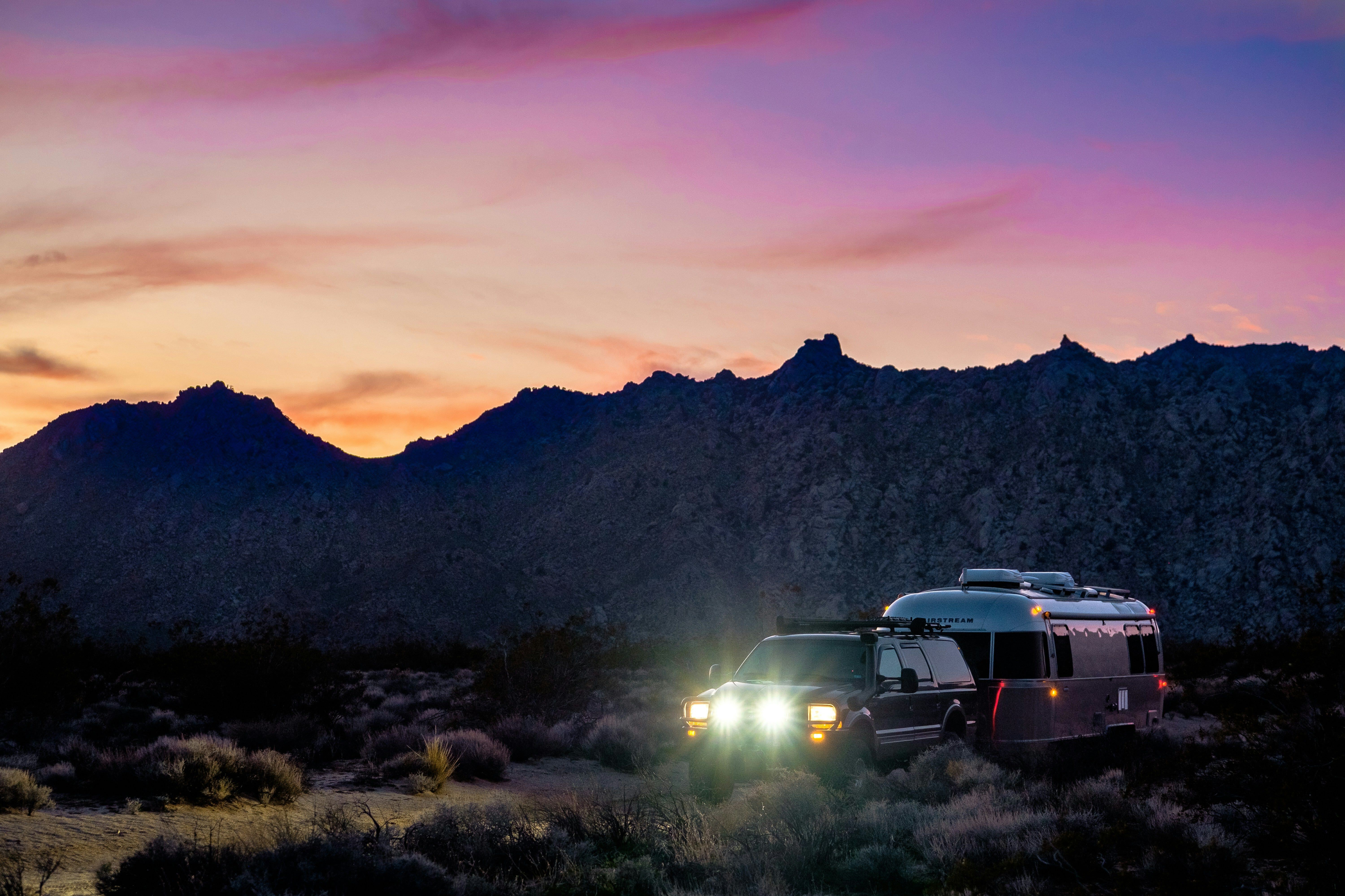 Mountain sunset